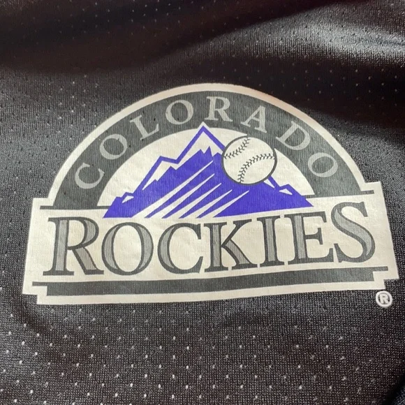 Majestic Vintage Colorado Rockies Reversible Baseball Jersey Youth Large